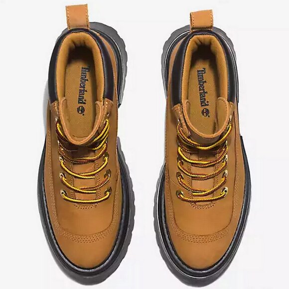 Timberland Women's Sky 6-Inch Lace Up Boot Combat Boots, Size 6.5 Wheat Nubuck - Picture 6 of 15